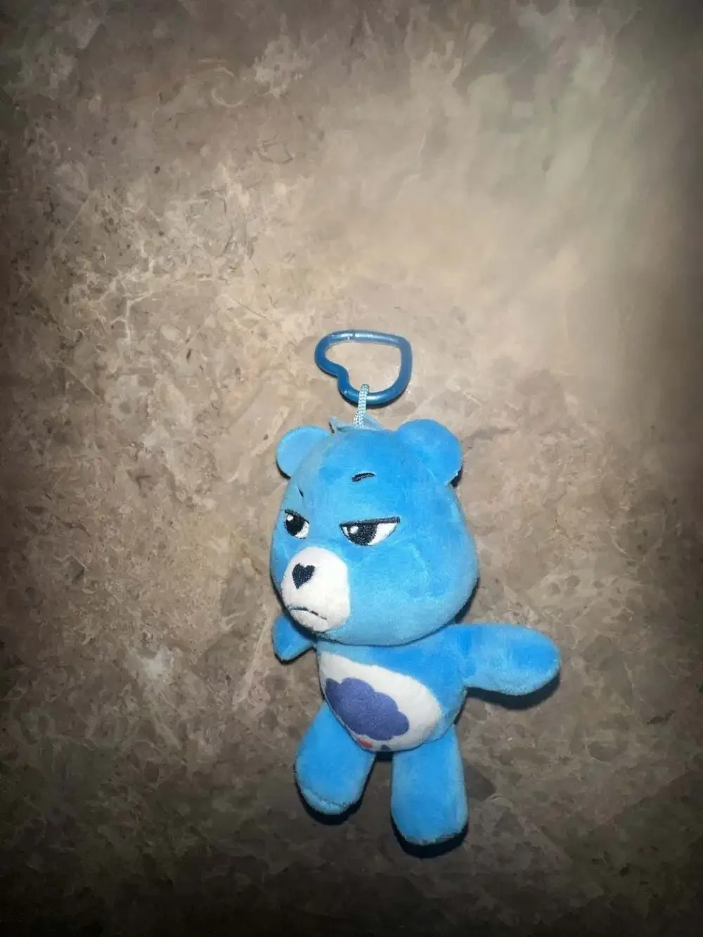 Care Bears Grumpy Bear Plush Clip-On Keychain